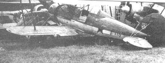 Gloster Gladiator in Soviet Markings